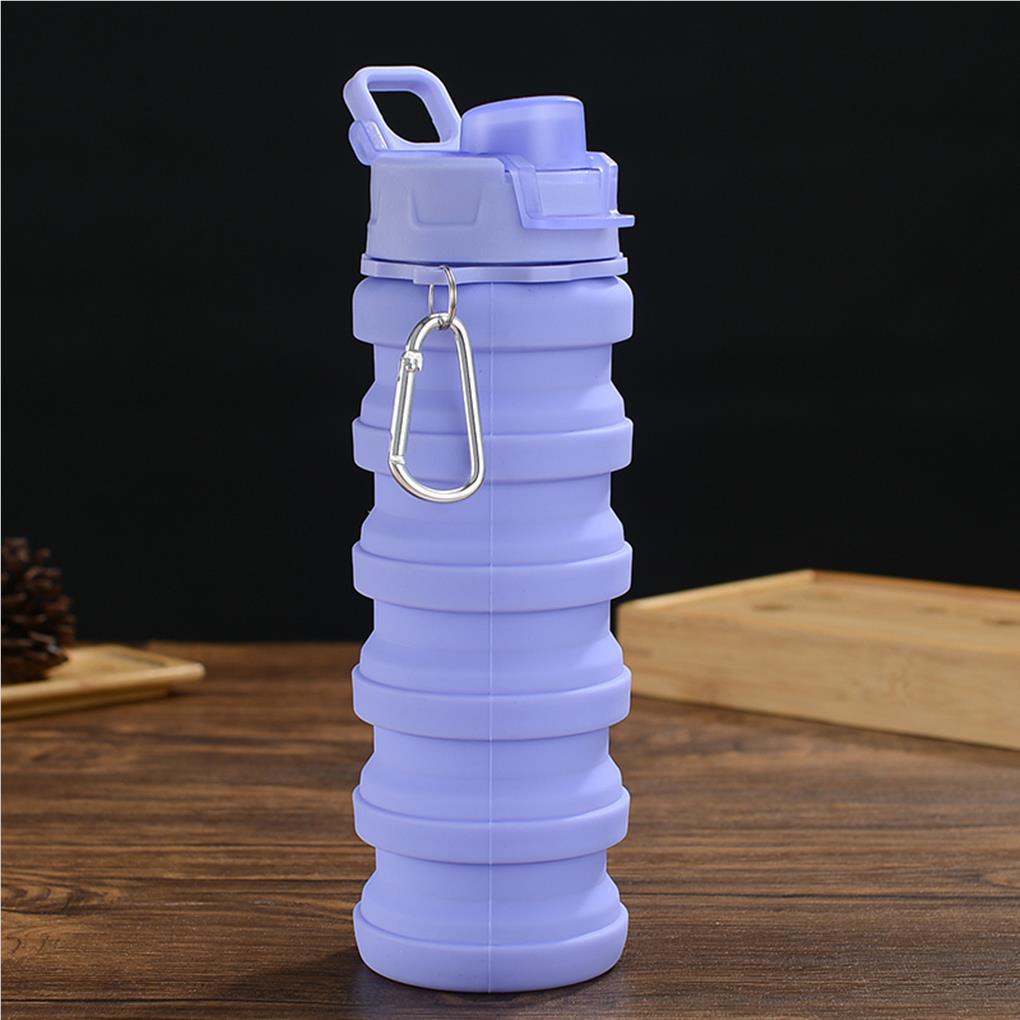 Bình Nước Silicone Dẻo Có Thể Gấp Gọn Tiện Dụng Mang Theo Du Lịch