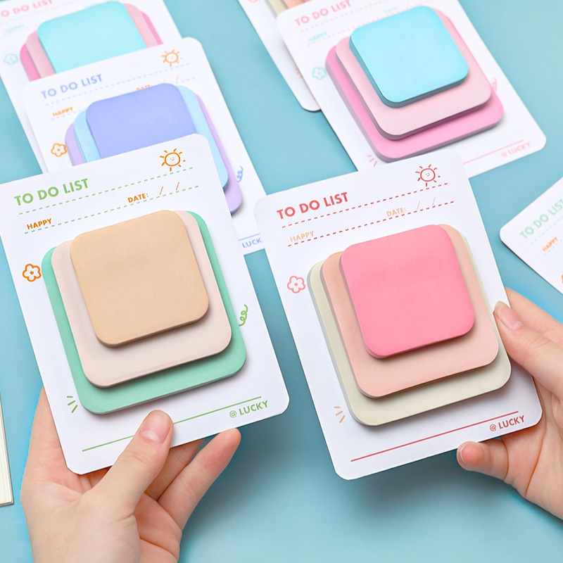 Set 90 Giấy Ghi Chú Màu Sắc Đơn Giản