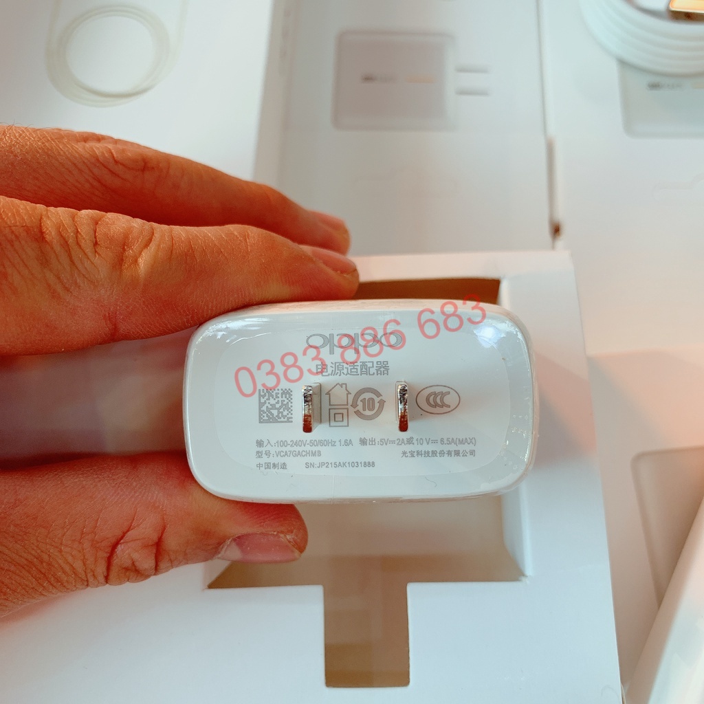 Bộ Sạc 65W Super Vooc Siêu Nhanh Chính Hãng Dùng Cho Find X2 Pro, Realme, Reno Ace Và Các Dòng Đời Cao - Nika Store