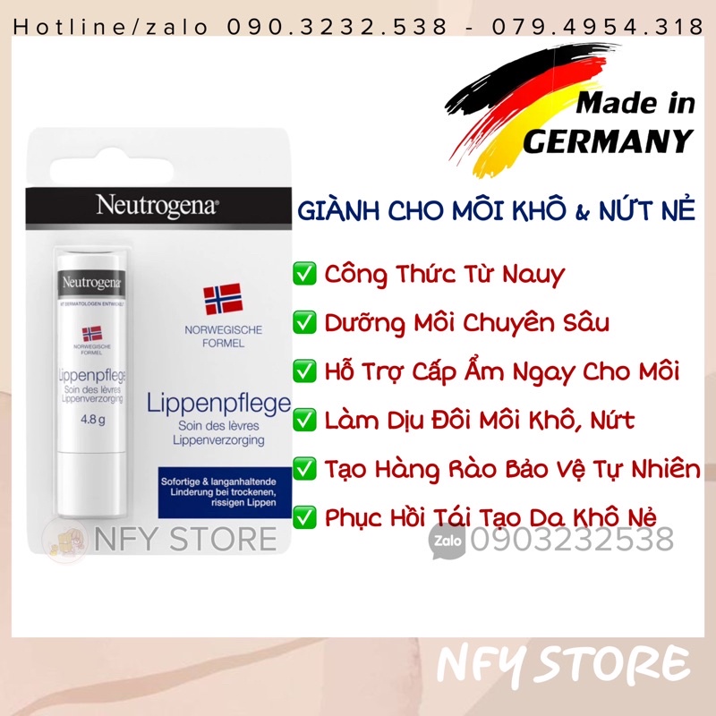 Son Dưỡng Tái Tạo Môi Neutrogena Chuyên Sâu Giành Cho Môi Khô Nứt Nẻ