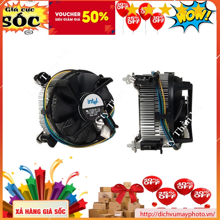 Quạt Tản Nhiệt CPU Socket 1155/1151/1150 Intel Box hàng chất lượng nhập khẩu bền bỉ INECO