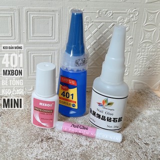 (Keo) dán móng 401-chính hãng Hàn Quốc-độ bền cao 4-6 tuần.