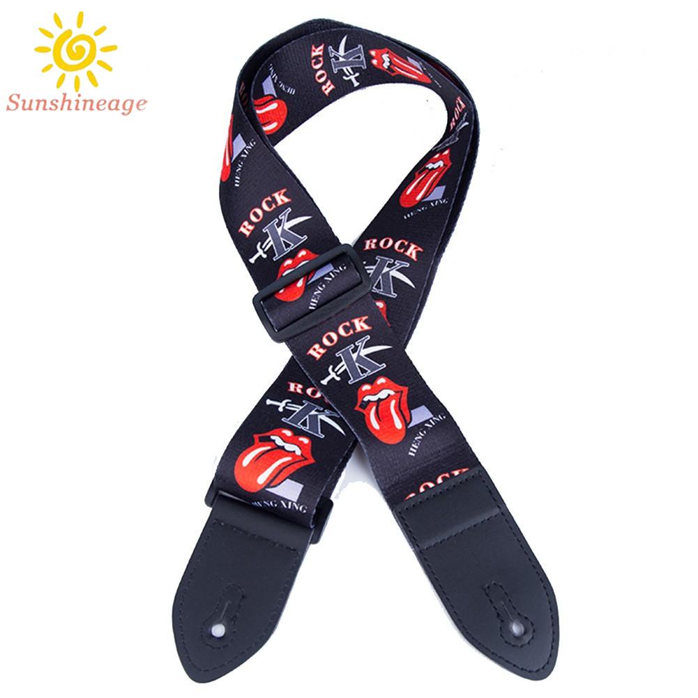 【SUNAGE】Strap Blocks Strap Lock African Tambourine Tri-color Strap Guitar Accessories【HOT Fashion】