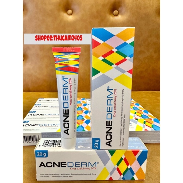 ACNE-DERM 20% Azelaic Kem Giảm Mụn ,Thâm ,  Ngăn Ngừa Nám ,Trắng Da