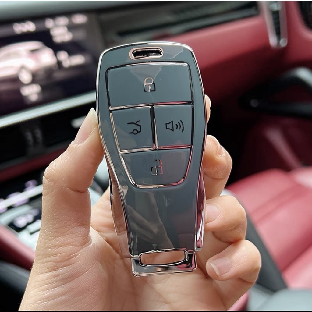 Bao Da Đựng Chìa Khóa, Ốp Bảo Vệ Chìa Khóa, Vỏ Bọc Chìa Khóa Bằng TPU Cao Cấp Cho Xe  BAIC Beijing X7, U5 Plus