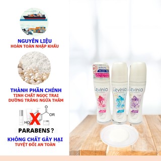 Lăn khử mùi trắng da nữ Levinia 70ml