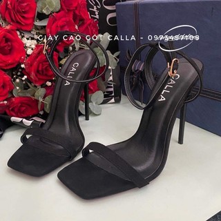 Giày sandanl cao gót calla_ hở gót mũi vuông cao 7_9p