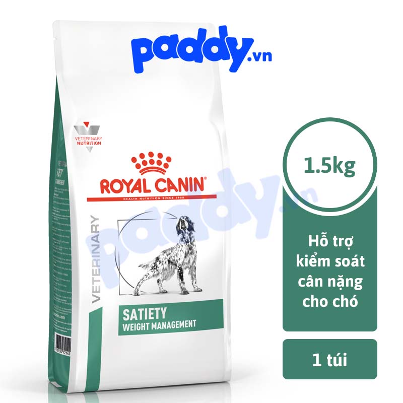 Thức Ăn Hạt Cho Chó Satiety Royal Canin Hỗ Trợ Kiểm Soát Cân Nặng