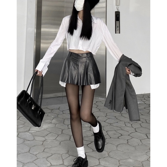 ÁO SƠ MI CROPTOP KOKI