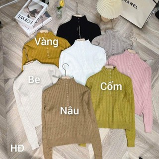 Áo len khuy cổ hàng QC
