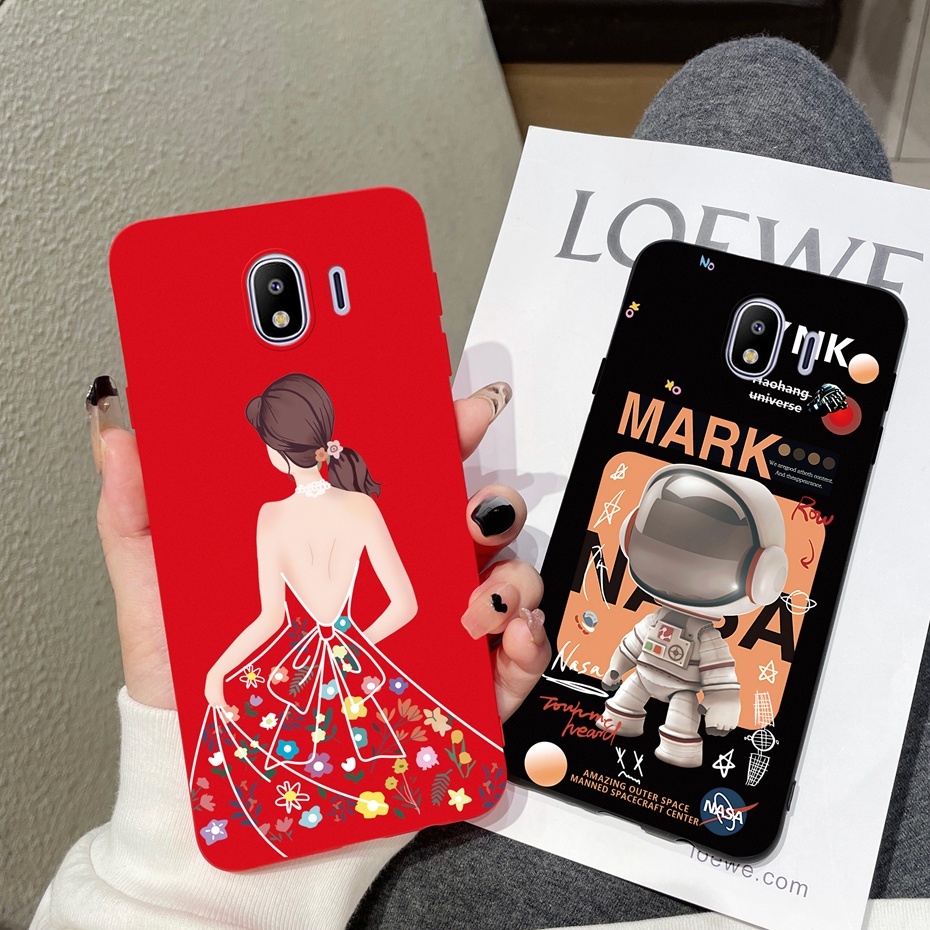 Ốp Điện Thoại Silicon Mềm Hình Phi Hành Gia Cho Samsung Galaxy J4 2018 Samsung J4 J400 SM-J400F Shell 5.5 inch