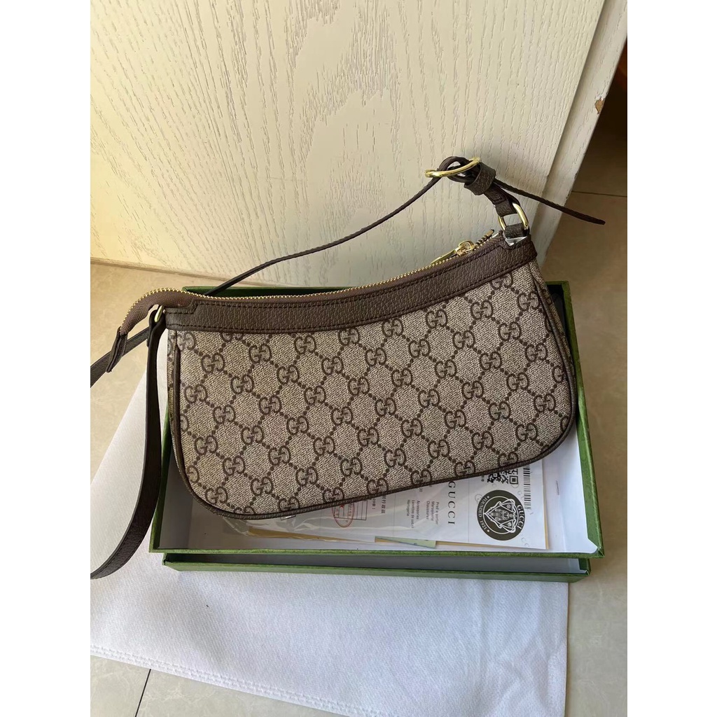 Guc 2023 Túi Xách Đeo Dưới Cánh Tay / Đeo Vai In Họa Tiết Vintage Đa Năng Hợp Thời Trang