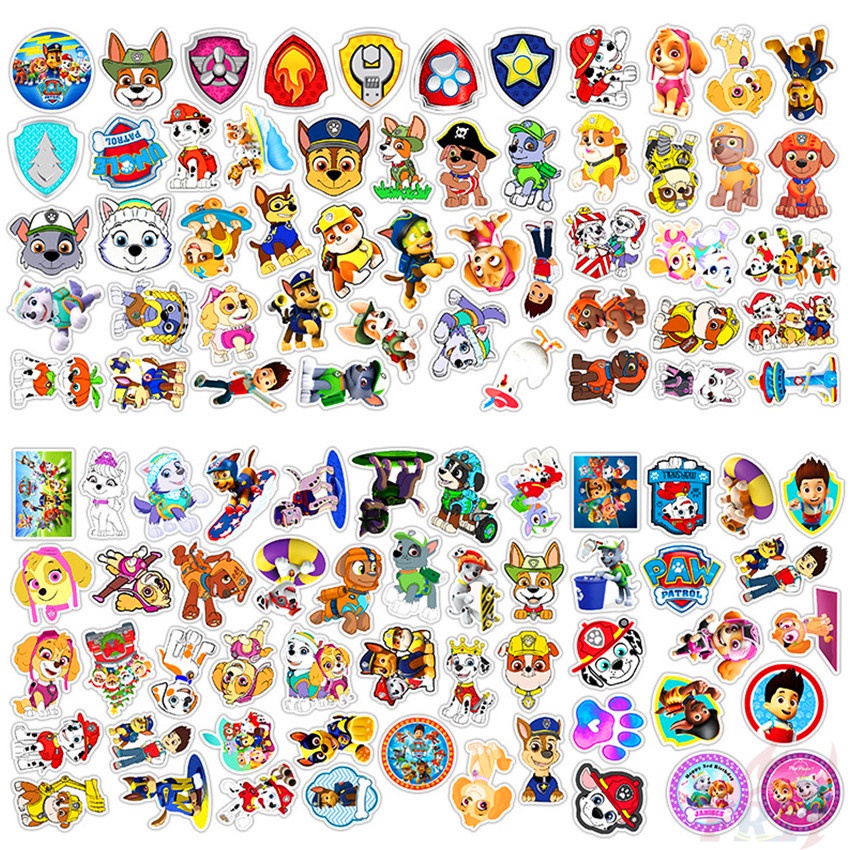 Bộ 100 Cái ❉ Hình Dán Loạt Phim PAW Patrol C ❉ Miếng Dán Đề Can Chống Nước Hỗn Hợp Thời Trang Trang Trí Đa Ứng Dụng
