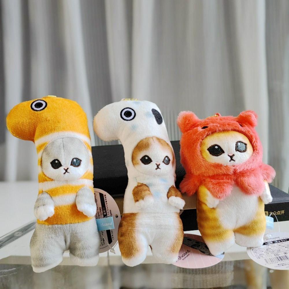 Móc Khóa Hình Mèo Bằng Lông Nhung Mềm Mại Dễ Thương Xinh Xắn