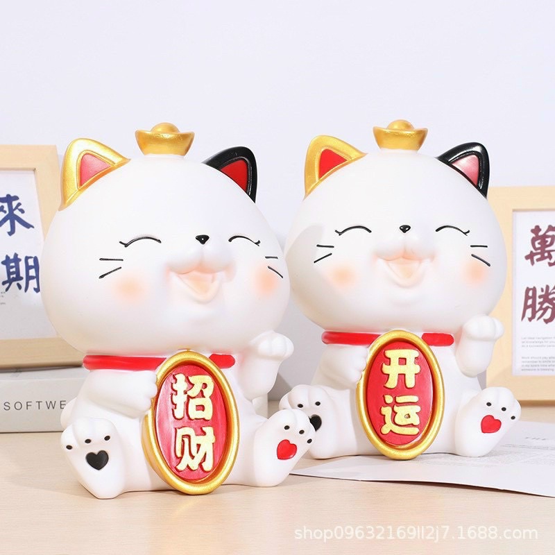Heo đất tiết kiệm hình mèo thần tài dễ thương