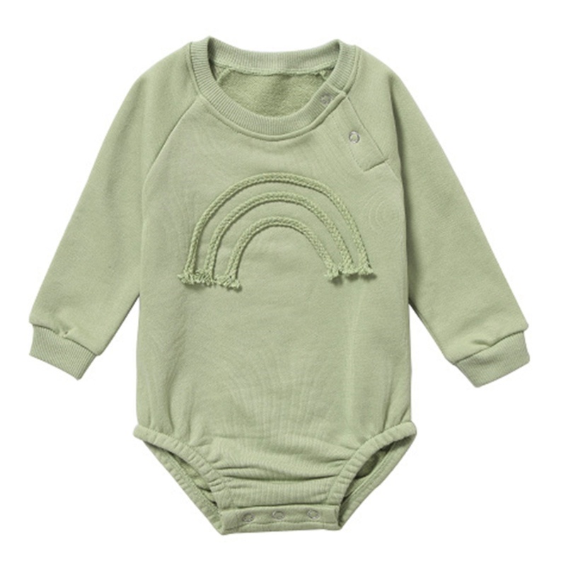 Áo Liền Quần Mùa Xuân Thu Áo Sweater Chui Đầu Cho Bé 0-18 Tháng Tuổi