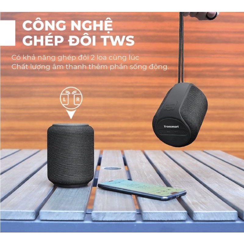 Loa Bluetooth Tronsmart T6 Mini - bảo hành chính hãng 12 tháng