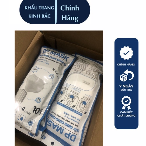 Hộp 100 chiếc Khẩu Trang Y tế Kf94 Mask Kinh Bắc chính hãng hàng chuẩn nhiều mầu _ Co giãn tốt.