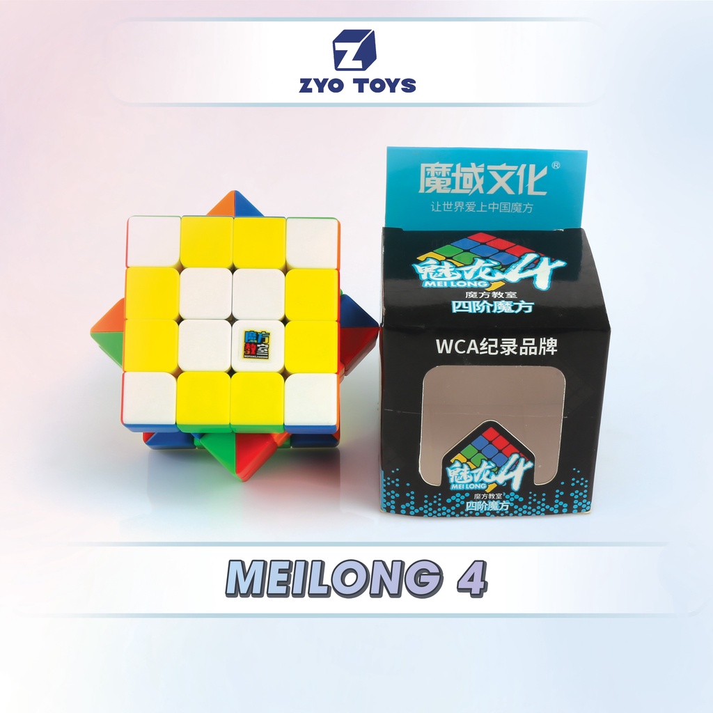 Rubik 4x4 Stickerless MoYu MeiLong MFJS Rubic 4 Tầng 4x4x4 Không Viền - ZyO Toys