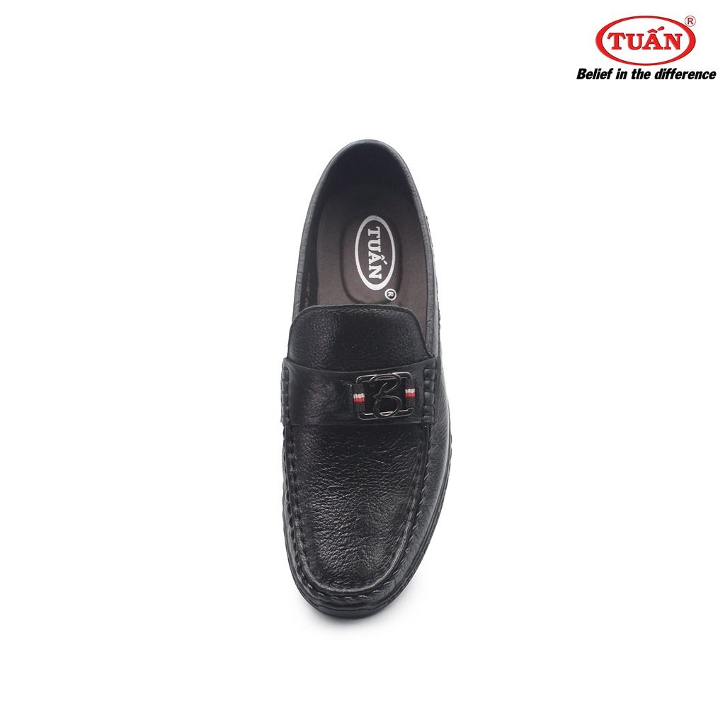 Giày da nam - giày mọi cao cấp quai da tự nhiên đế cao su thương hiệu giày Tuấn GXHU-478