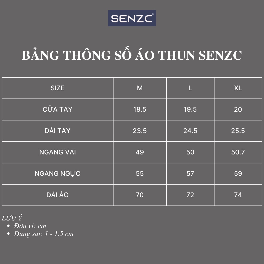 Áo thun cổ tròn SENZC, vải cotton 100% cao cấp, định lượng 230gsm, unisex nam nữ, knowledge