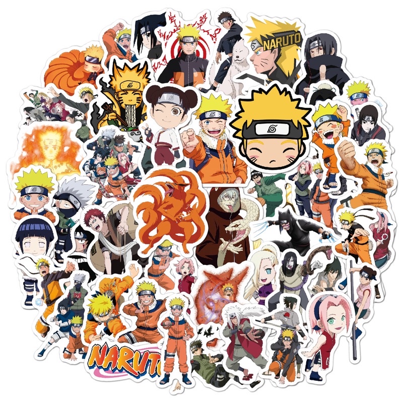 50 hình dán Naruto chống nước