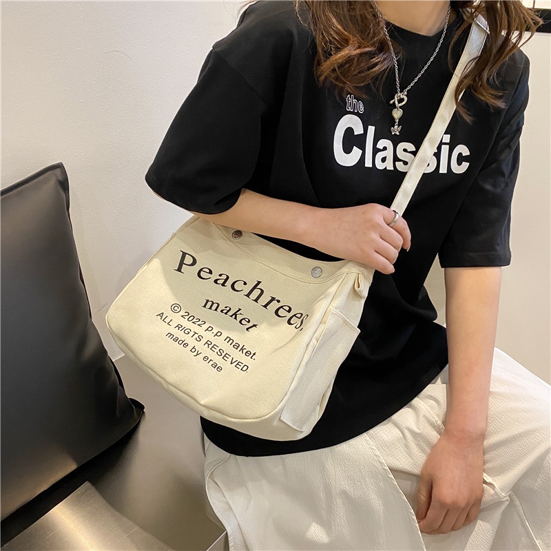 Túi Xách Canvas Cỡ Lớn Phong Cách Phương Tây Thời Trang Cho Nữ