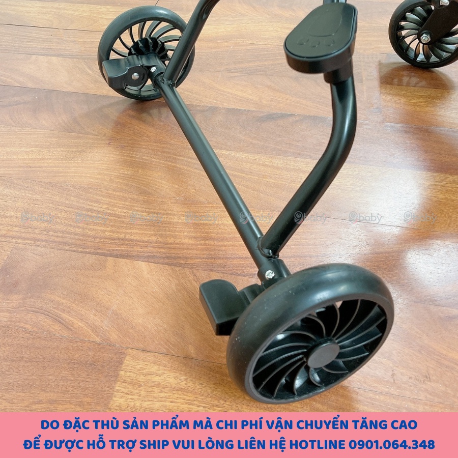 [XẢ KHO GIÁ SỐC - HÀNG MỚI] Xe đẩy gấp gọn cho bé đảo chiều 2 chế độ M8 màu đen