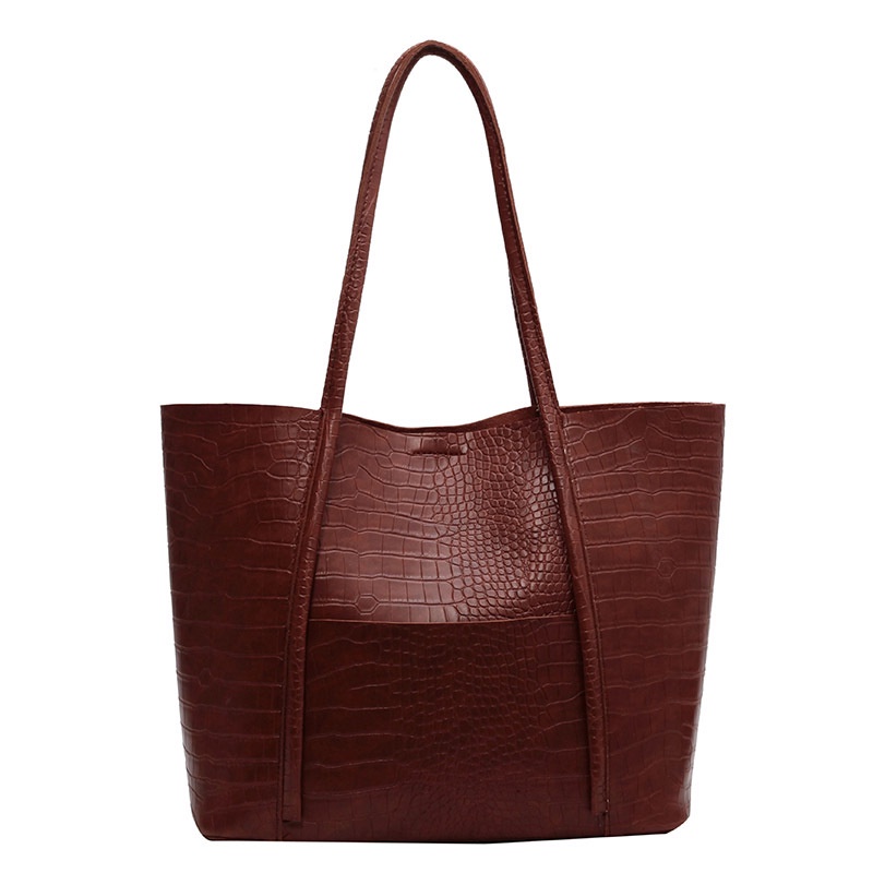 Túi Đeo Vai Sức Chứa Lớn Họa Tiết Vân Đá Đơn Giản Chất Lượng Cao Phong Cách retro Cho Nữ