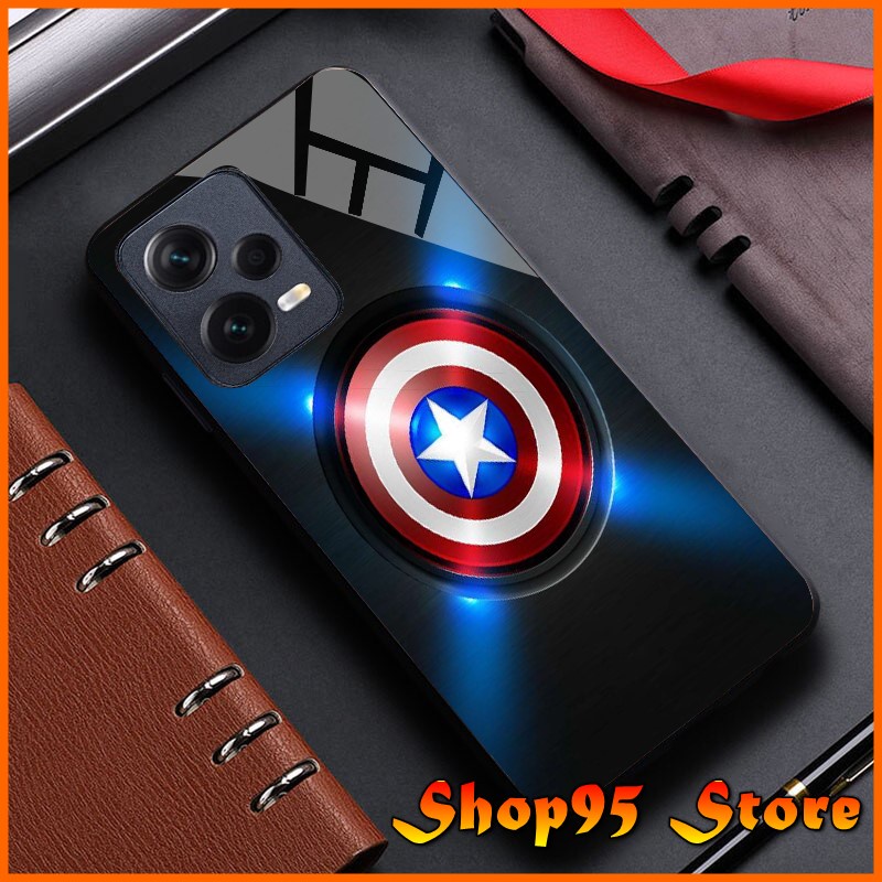 Ốp lưng phủ bóng cho Xiaomi Redmi Note 12 5g/  Note 12 pro 5g họa tiết Avengers