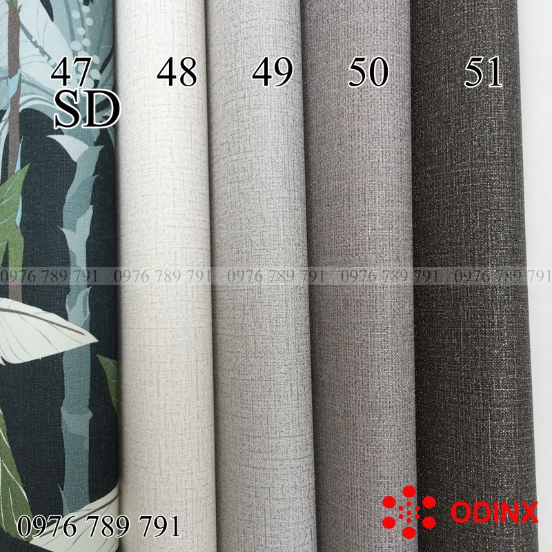 Giấy dán tường hàn quốc khổ 106cm một màu trơn cao cấp phòng ngủ ODINX