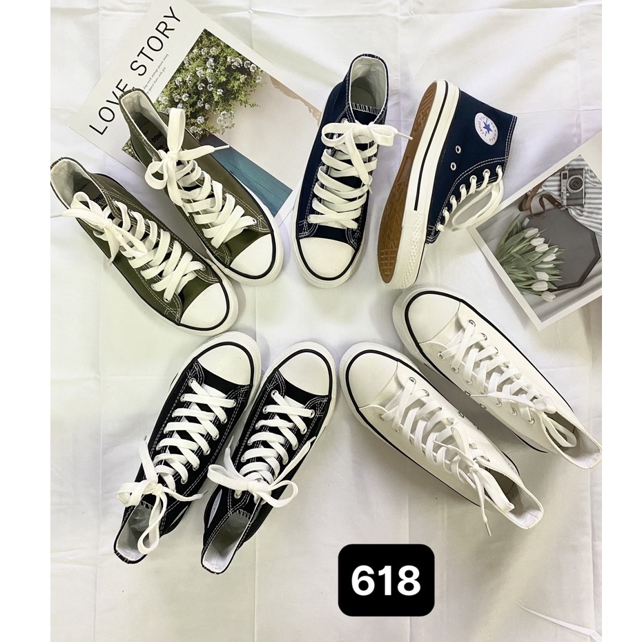 Giày thể thao, giày bata cổ cao size cho Nữ phong cáchh thời trang năng động cực hot - 618👟👟