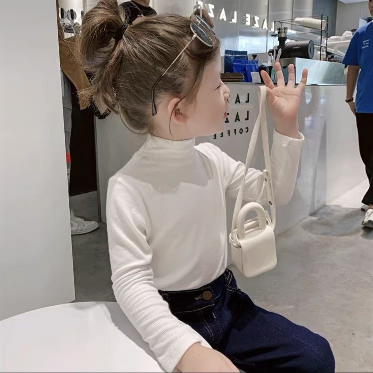 Áo dài tay giữ nhiệt vải trơn cổ 3 phân mùa thu đông cho bé QA71 Mimo Baby