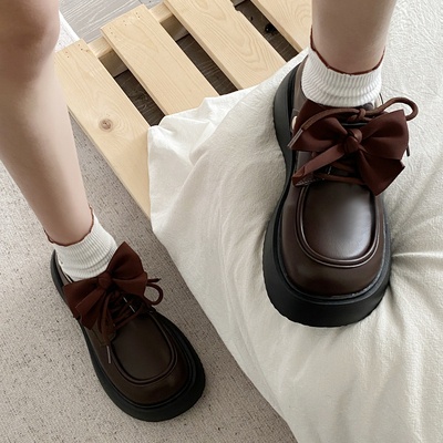 Giày Mary Jane da mềm đế bằng đi hai kiểu