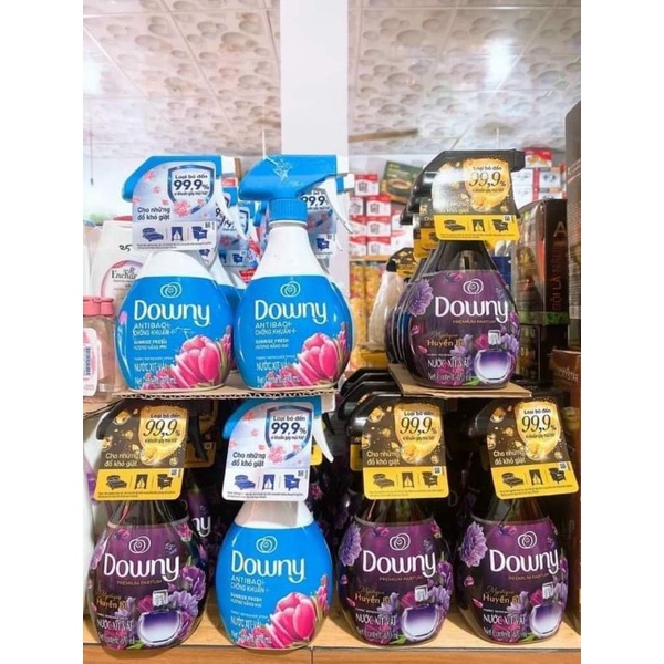 Xịt xả vải quần áo khô downy