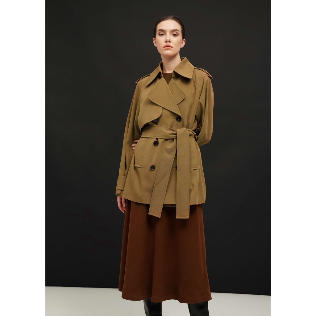 PAMELA CROPPED TRENCH COAT