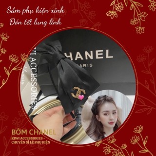 Bờm nơ lụa lệch bên cho các nàng nhà kiwi