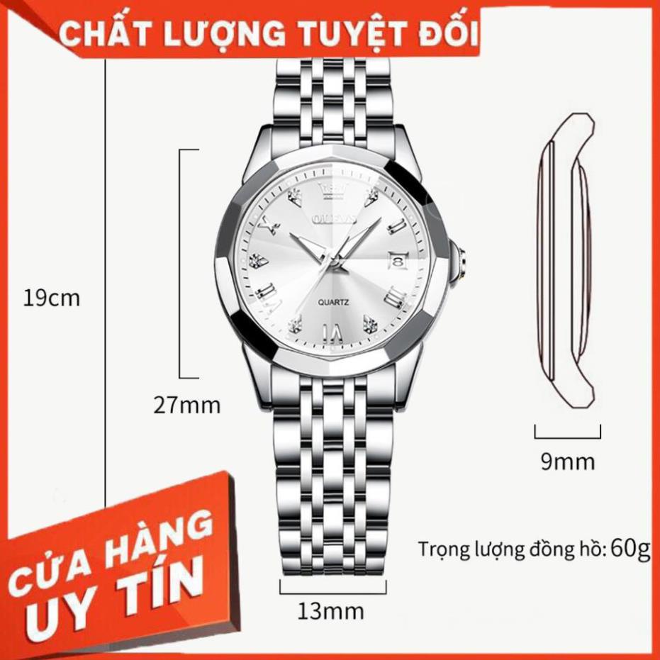 [HÀNG CHÍNH HÃNG] OLEVS 9931 Đồng hồ nữ Dây đeo bằng thép không gỉ Lịch có chức năng phát sáng Chống thấm nước | BigBuy360 - bigbuy360.vn