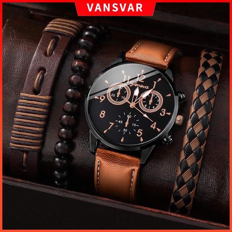 Đồng Hồ Geneva Dây Da Sang TrọNg Cho Nam