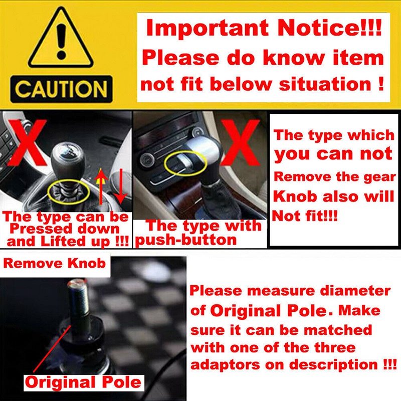 Thanh Nối Dài Cần Gạt Số Xe Hơi 130mm Màu Đen