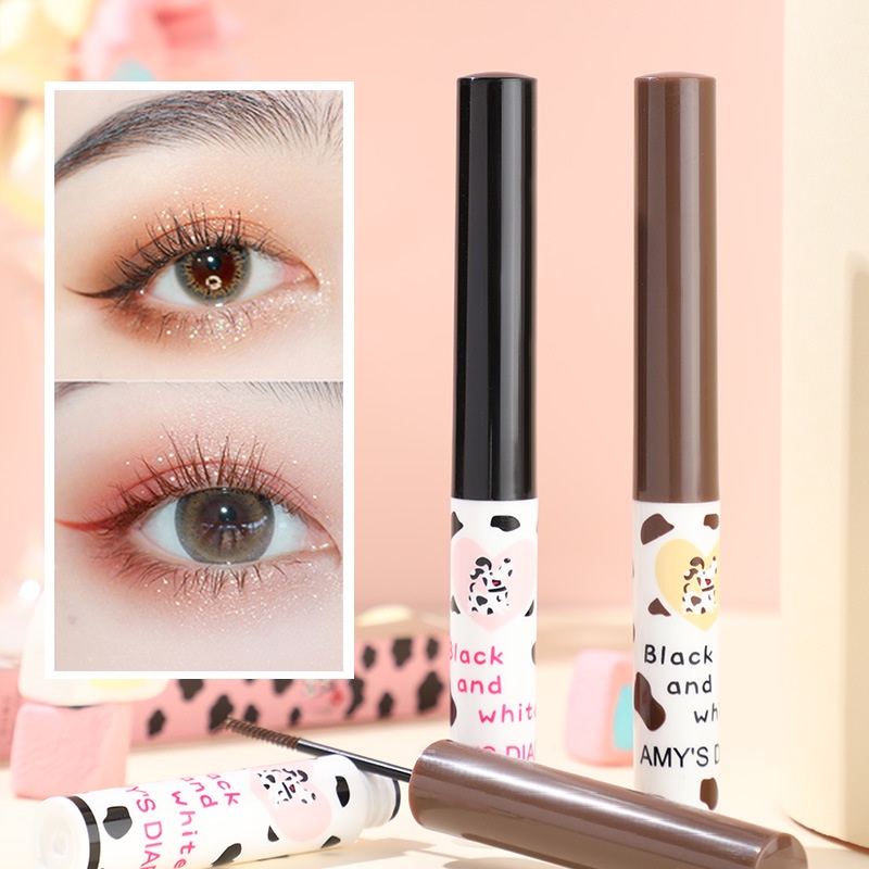 Mascara Đầu Cọ Mảnh Chống Thấm Nước Không Dễ Nhòe Chuốt Dày Và Cong Mi