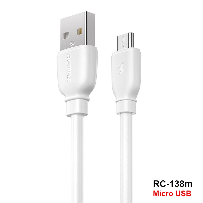 Dây Sạc Remax RC-138 Hỗ Trợ Sạc Nhanh 12W Cho Smartphone Đủ Chân TypeC/MicroUSB/IP - Bảo Hành 12T