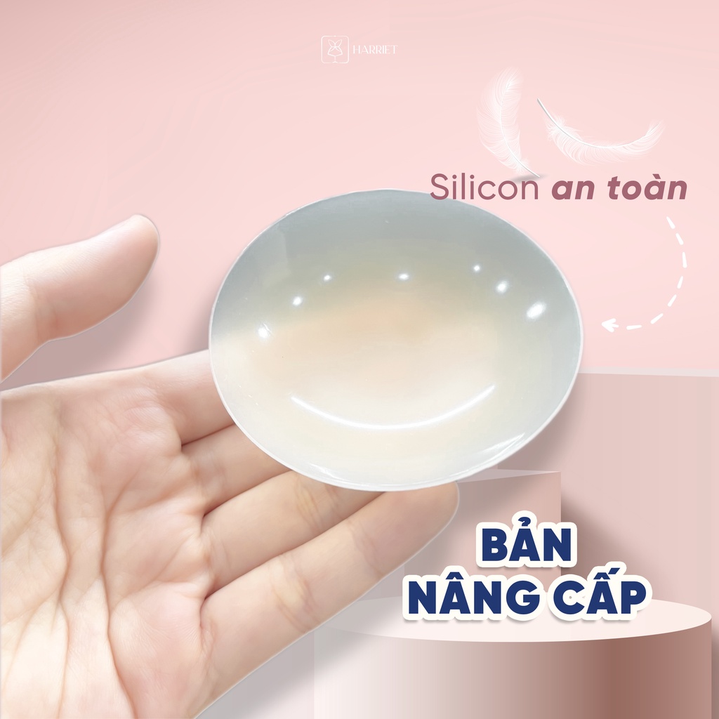 Miếng dán ngực silicon tự thân y tế tự sinh nhiệt Harriet an toàn cho da phù hợp đi biển đi chơi (vui lòng đọc kỹ mô tả)