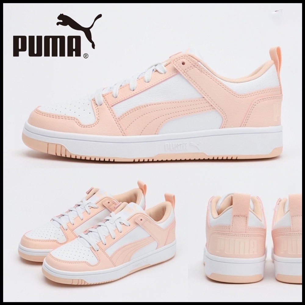 Giày Thể Thao Puma Chính Hãng 🔴SIMPLE SNEAKER🔴 Puma Rebound LO SL Màu Trắng Xanh