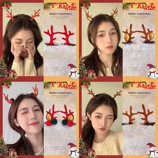 🎄🤶🏻Kẹp tóc mỏ vịt chủ đề Giáng Sinh tuần lộc 🎅🏻🦌