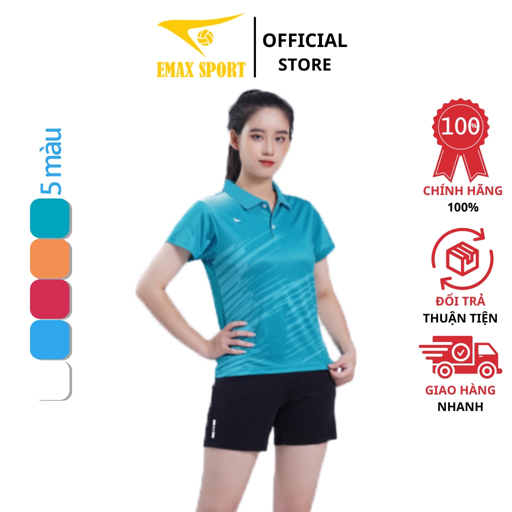 Bộ Quần Áo Thể Thao Nữ Ikando Hera Cổ Trụ, Vải Thun Mè Cao Cấp, Co Giãn, Thoáng Khí - Nhiều màu