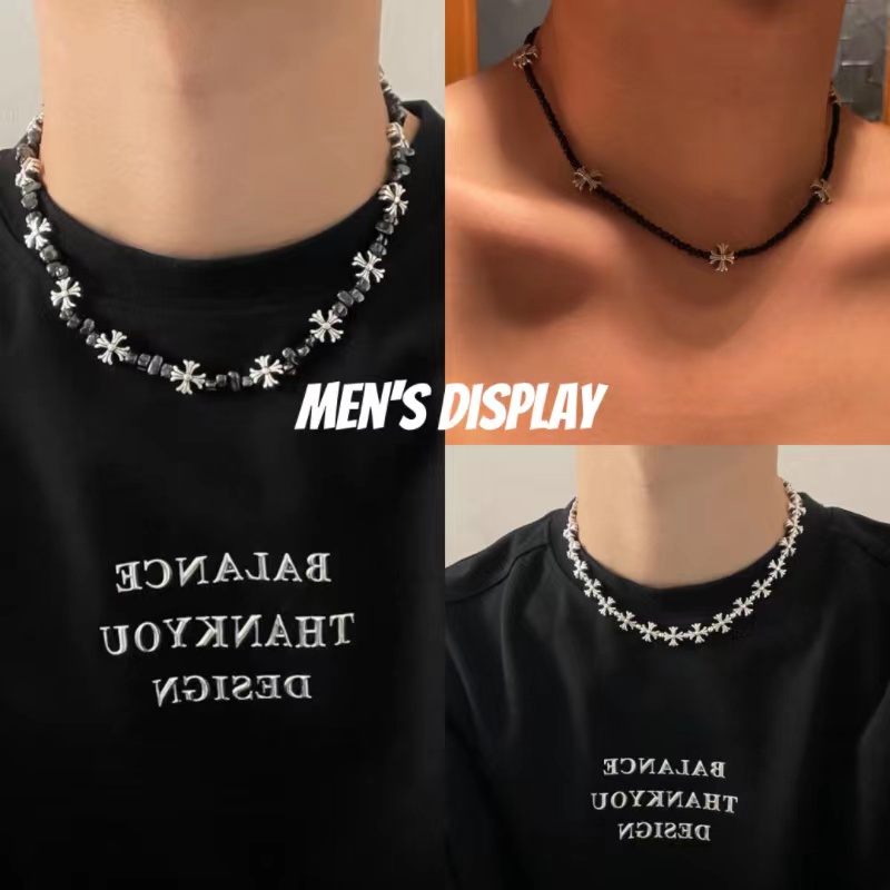 Vòng cổ Hip Hop Y2K Hình Thánh Giá