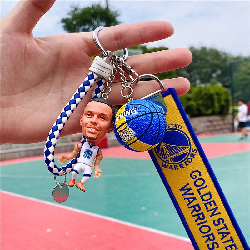 Star Schoolbag Pendant James Kobe Curry Basketball Hand-Made Keychain Doll Boys Birthday Gift for School Opens 5bgf