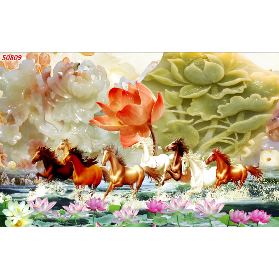 Tranh Mã Đáo Thành Công Dán tường