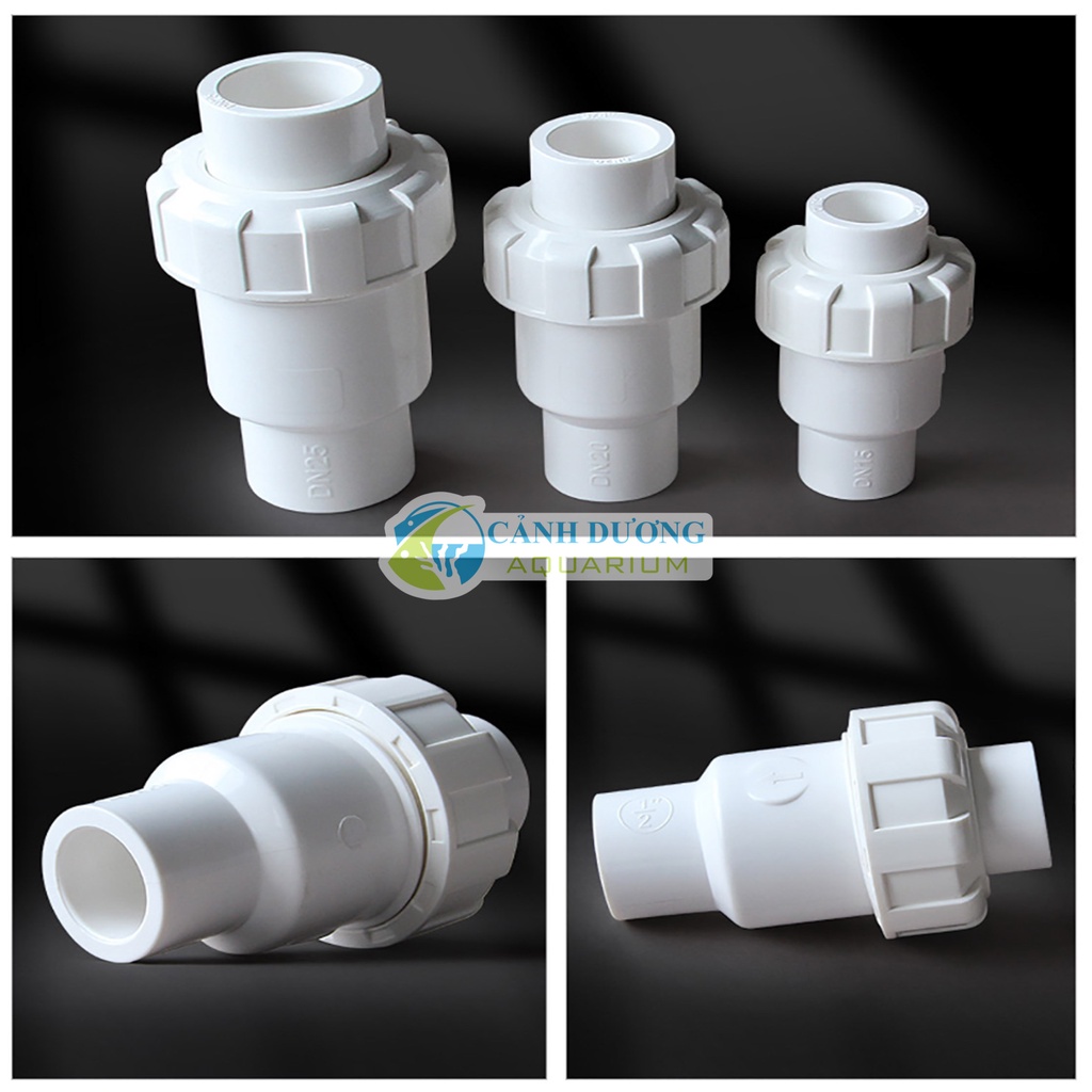 Van 1 chiều U-PVC ống phi 32-25-20 chuyên dùng cho hồ cá